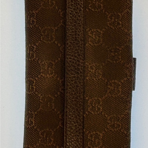 Gucci Brown continental canvas and leather long wallet. EUC - Picture 10 of 12